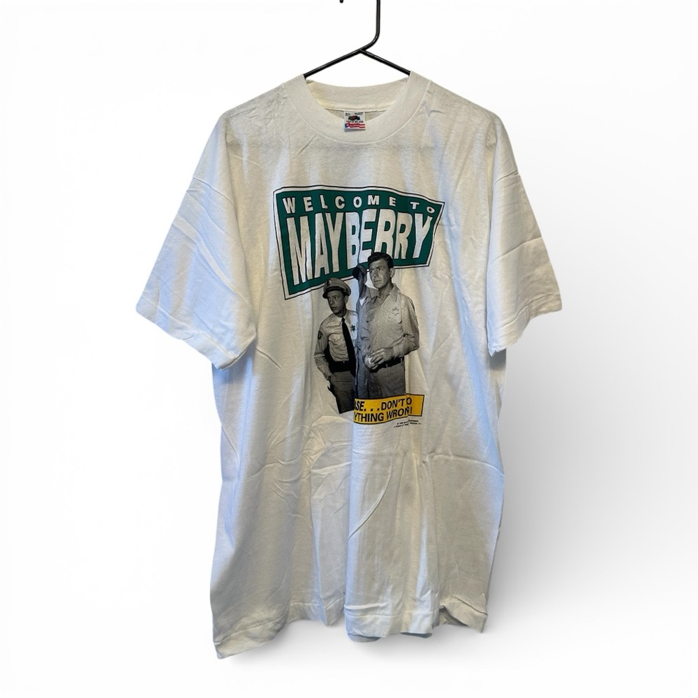 RARE Vintage 90’s Single-Stitch The Andy Griffith Show Graphic Print Tee Size XL